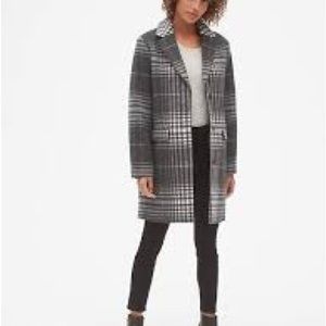 Gap oversized plaid coat size L